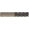 Accupro 1/4", 1/2" LOC, 1/4" Shank Diam, 2-1/2" OAL, 5 Flute, Solid Carbide Square End Mill Single End, AlTiCrN Finish, Spiral Flute, 38° Helix, Centercutting, Right Hand Cut, Right Hand Flute, Series HS 6503336 - 42528265