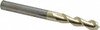 Accupro 3/8", 1-1/2" LOC, 3/8" Shank Diam, 4" OAL, 2 Flute, Solid Carbide Square End Mill Single End, ZrN Finish, Spiral Flute, 45° Helix, Centercutting, Right Hand Cut, Right Hand Flute 25037524C5 - 01150549
