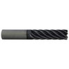 Accupro 1/2", 2" LOC, 1/2" Shank Diam, 4" OAL, 6 Flute, Solid Carbide Square End Mill Single End, Uncoated, Spiral Flute, 45° Helix, Centercutting, Right Hand Cut, Right Hand Flute 12177423 - 64542186