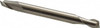 Cleveland 11/64", 1/4" LOC, 3/16" Shank Diam, 2" OAL, 2 Flute, High Speed Steel Square End Mill Double End, Uncoated, Spiral Flute, 30° Helix, Centercutting, Right Hand Cut, Right Hand Flute, Series HMD-2 C41016 - 87372793