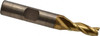 Cleveland 1/4", 5/8" LOC, 3/8" Shank Diam, 2-7/16" OAL, 3 Flute, High Speed Steel Square End Mill Single End, TiN Finish, Spiral Flute, 30° Helix, Centercutting, Right Hand Cut, Right Hand Flute, Series HG-3 C39673 - 87411799
