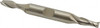 Cleveland 1/4", 1/2" LOC, 3/8" Shank Diam, 3-3/8" OAL, 2 Flute, Cobalt Square End Mill Double End, Uncoated, Spiral Flute, 30° Helix, Centercutting, Right Hand Cut, Right Hand Flute, Series HDC-2 C52155 - 87421210