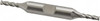 Cleveland 9/64", 7/16" LOC, 3/8" Shank Diam, 3-1/8" OAL, 4 Flute, Cobalt Square End Mill Double End, Uncoated, Spiral Flute, 30° Helix, Centercutting, Right Hand Cut, Right Hand Flute, Series HDC-4C C32927 - 87421517