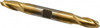 Cleveland 21/64", 9/16" LOC, 3/8" Shank Diam, 3-1/2" OAL, 2 Flute, High Speed Steel Square End Mill Double End, TiN Finish, Spiral Flute, 30° Helix, Centercutting, Right Hand Cut, Right Hand Flute, Series HD-2 C33661 - 87391918