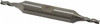 Cleveland 1/8", 3/8" LOC, 3/8" Shank Diam, 3-1/16" OAL, 3 Flute, High Speed Steel Square End Mill Double End, Uncoated, Spiral Flute, 30° Helix, Centercutting, Right Hand Cut, Right Hand Flute, Series HD-3 C39575 - 87413837