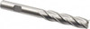 Cleveland 7/16", 1-3/4" LOC, 3/8" Shank Diam, 3-3/4" OAL, 4 Flute, Cobalt Square End Mill Single End, Uncoated, Spiral Flute, 30° Helix, Centercutting, Right Hand Cut, Right Hand Flute, Series HGC-4C C32651 - 87438198