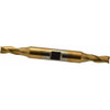 Cleveland 1/4", 5/8" LOC, 3/8" Shank Diam, 3-3/8" OAL, 3 Flute, High Speed Steel Square End Mill Double End, TiN Finish, Spiral Flute, 30° Helix, Centercutting, Right Hand Cut, Right Hand Flute, Series HD-3 C39600 - 87414751