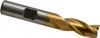 Cleveland 3/8", 3/4" LOC, 3/8" Shank Diam, 2-1/2" OAL, 3 Flute, High Speed Steel Square End Mill Single End, TiN Finish, Spiral Flute, 30° Helix, Centercutting, Right Hand Cut, Right Hand Flute, Series HG-3 C39677 - 87411872