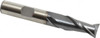 Cleveland 27/64", 13/16" LOC, 3/8" Shank Diam, 2-11/16" OAL, 2 Flute, High Speed Steel Square End Mill Single End, TiCN Finish, Spiral Flute, 30° Helix, Centercutting, Right Hand Cut, Right Hand Flute, Series HG-2 C33821 - 87393971