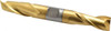 Cleveland 5/8", 1-1/8" LOC, 5/8" Shank Diam, 5" OAL, 2 Flute, High Speed Steel Square End Mill Double End, TiN Finish, Spiral Flute, 30° Helix, Centercutting, Right Hand Cut, Right Hand Flute, Series HD-2 C33676 - 87392114