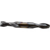 Cleveland 9/16", 1-1/8" LOC, 5/8" Shank Diam, 5" OAL, 2 Flute, High Speed Steel Square End Mill Double End, TiCN Finish, Spiral Flute, 30° Helix, Centercutting, Right Hand Cut, Right Hand Flute, Series HD-2 C33715 - 87391272