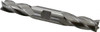 Cleveland 11/16", 1-5/8" LOC, 3/4" Shank Diam, 5-5/8" OAL, 4 Flute, High Speed Steel Square End Mill Double End, Uncoated, Spiral Flute, 30° Helix, Centercutting, Right Hand Cut, Right Hand Flute, Series HD-4C C33051 - 87407615