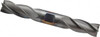Cleveland 3/4", 1-5/8" LOC, 3/4" Shank Diam, 5-5/8" OAL, 4 Flute, High Speed Steel Square End Mill Double End, TiCN Finish, Spiral Flute, 30° Helix, Centercutting, Right Hand Cut, Right Hand Flute, Series HD-4C C33132 - 87408357