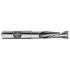 Cleveland 7/8", 2-1/2" LOC, 7/8" Shank Diam, 5-3/4" OAL, 2 Flute, High Speed Steel Square End Mill Single End, Uncoated, Spiral Flute, 30° Helix, Centercutting, Right Hand Cut, Right Hand Flute, Series HGN-2 C38985 - 87398970