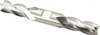 Cleveland 11/16", 1-5/8" LOC, 3/4" Shank Diam, 5-5/8" OAL, 4 Flute, Cobalt Square End Mill Double End, Uncoated, Spiral Flute, 30° Helix, Centercutting, Right Hand Cut, Right Hand Flute, Series HDC-4C C52185 - 87422119