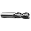 Hertel 3/4", 3" LOC, 3/4" Shank Diam, 5-1/4" OAL, 4 Flute, High Speed Steel Square End Mill Single End, Uncoated, Spiral Flute, 30° Helix, Centercutting, Right Hand Cut, Right Hand Flute GG040048 - 91199711