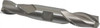 Hertel 23/32", 1-5/16" LOC, 3/4" Shank Diam, 5" OAL, 2 Flute, High Speed Steel Square End Mill Double End, Uncoated, Spiral Flute, 30° Helix, Centercutting, Right Hand Cut, Right Hand Flute E1050046 - 41115585
