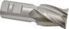 Hertel 1-1/2", 2" LOC, 1-1/4" Shank Diam, 4-1/2" OAL, 4 Flute, High Speed Steel Square End Mill Single End, Uncoated, Spiral Flute, 30° Helix, Centercutting, Right Hand Cut, Right Hand Flute E1039132 - 41115304