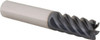 Iscar 1/2", 1" LOC, 1/2" Shank Diam, 3" OAL, 6 Flute, Solid Carbide Square End Mill Single End, AlTiN Finish, Spiral Flute, 45° Helix, Centercutting, Right Hand Cut, Right Hand Flute 5621958 - 40027856