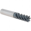 Iscar 1/2", 1" LOC, 1/2" Shank Diam, 3" OAL, 6 Flute, Solid Carbide Square End Mill Single End, TiAlN Finish, Spiral Flute, 45° Helix, Right Hand Cut, Right Hand Flute 5621001 - 91154815