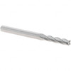 Made in USA Square End Mill, 7/64" Dia, 1/2" LOC, 1/8" Shank Dia, 1.5" OAL, 4 Flutes, Single End, Uncoated, 30° Helix, RH Cut, RH Flute, Series 3200 32007 - 97732754