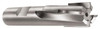 Made in USA 2", 1-1/2" LOC, 1-1/4" Shank Diam, 4-1/2" OAL, 6 Flute, Carbide-Tipped Square End Mill Single End, Uncoated, Spiral Flute, 6° Helix, Right Hand Cut, Right Hand Flute 2306-64 - 71912968