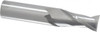 RobbJack 3/4", 1-1/2" LOC, 3/4" Shank Diam, 4" OAL, 2 Flute, Solid Carbide Square End Mill Single End, Uncoated, Spiral Flute, 30° Helix, Centercutting, Right Hand Cut, Right Hand Flute, Series C1-201 C1-201-24 - 00403691