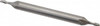 KYOCERA SGS 3/64", 3/32" LOC, 1/8" Shank Diam, 1-1/2" OAL, 2 Flute, Solid Carbide Square End Mill Double End, Uncoated, Spiral Flute, 30° Helix, Centercutting, Right Hand Cut, Right Hand Flute, Series 15 31503 - 32158032