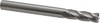 KYOCERA SGS 1/4", 3/4" LOC, 1/4" Shank Diam, 2-1/2" OAL, 4 Flute, Solid Carbide Square End Mill Single End, Uncoated, Spiral Flute, 30° Helix, Centercutting, Right Hand Cut, Right Hand Flute, Series 1 30131 - 32135162