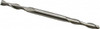 Value Collection 11/64", 7/8" LOC, 3/16" Shank Diam, 3-1/4" OAL, 2 Flute, High Speed Steel Square End Mill Double End, Uncoated, Spiral Flute, 30° Helix, Centercutting, Right Hand Cut, Right Hand Flute 720-1666 - 01782119