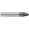 Harvey Tool 15° per Side 0.03" Small End Diam 0.19" LOC 2-Flute Solid Carbide Tapered Ball End Mill AlTiN Finish, 1/8" Shank Diam, 1-1/2" OAL, 1/64" Nose Radius, 12° Helix, Series Runner Cutters 75100-C3 - 47356209