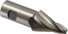 Made in USA 15° per Side 3/8" Small End Diam 2-1/4" LOC 4-Flute High Speed Steel Tapered Square End Mill Uncoated, 1-1/4" Shank Diam, 4-3/4" OAL, Spiral Flute, Centercutting V-609 - 04153474