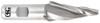 OSG 7° per Side 1/8" Small End Diam 1" LOC 3-Flute Cobalt Tapered Square End Mill Uncoated, 3/8" Shank Diam, 2-3/4" OAL, 25° Helix, Spiral Flute, Centercutting, Series 596 5964300 - 75025767
