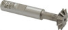 Value Collection 3/4° 3/4" Cut Diam, 3/16" Cut Width, 3/8" Shank, Cobalt Double-Angle Cutter Uncoated, 2-3/8" OAL SWC0660CO - 03198058