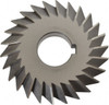 Value Collection 4° 4" Cut Diam, 1/2" Cut Width, 1-1/4" Arbor, High Speed Steel Double-Angle Cutter Uncoated 328-4427 - 03204427