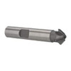 Whitney Tool 1/2 x 1/8" 45° 4-Tooth Carbide-Tipped Single-Angle Cutter Uncoated, Right Hand Cut, 2-1/8" OAL, 3/8" Shank Diam, Shank Connection, Weldon Flat 30096 - 03025764
