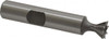Made in USA 60° 3/8" Cut Diam, 3/16" Cut Width, High Speed Steel Dovetail Cutter Uncoated, 3/8" Shank Diam, 2-1/8" OAL, 8 Teeth, Weldon Flat DT3758-60 - 71837249