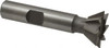 Made in USA 60° 3/4" Cut Diam, 5/16" Cut Width, Cobalt Dovetail Cutter Uncoated, 3/8" Shank Diam, 2-1/8" OAL, 8 Teeth, Weldon Flat CDT7508-60 - 71826598