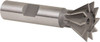 Whitney Tool 60° 1" Cut Diam, 7/16" Cut Width, Cobalt Dovetail Cutter Uncoated, 1/2" Shank Diam, 2-1/2" OAL, 10 Teeth, Weldon Flat 20271 - 05040423