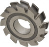 Made in USA 3/16" Radius, 2-3/4" Cut Diam, 3/8" Circle Diam, 0.635" Cut Width, 1" Arbor Concave Radius Cutter High Speed Steel, Uncoated, 2-3/4" OAL, 10 Teeth, Form Relieved 12627 - 73160251