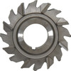 Made in USA 2-1/2" Diam x 1/2" Face Width Staggered Tooth Side Milling Cutter 7/8" Arbor Hole, High Speed Steel, Uncoated, 16 Teeth STM25500 - 73032559