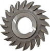 Made in USA 3" Diam x 11/32" Face Width Straight Tooth Side Milling Cutter 1" Arbor Hole, High Speed Steel, Uncoated, 20 Teeth SM3343 - 73013229