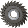 Made in USA 4" Diam x 5/16" Face Width Straight Tooth Side Milling Cutter 1" Arbor Hole, High Speed Steel, Uncoated, 24 Teeth SM4312 - 73014201