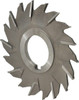 Made in USA 4" Diam x 3/16" Face Width Staggered Tooth Side Milling Cutter 1-1/4" Arbor Hole, High Speed Steel, Uncoated, 18 Teeth STM4187-1 - 73034134