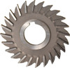 Made in USA 4" Diam x 3/16" Face Width Straight Tooth Side Milling Cutter 1-1/4" Arbor Hole, High Speed Steel, Uncoated, 24 Teeth SM4187-1 - 73014136