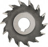 Made in USA 4" Diam x 11/16" Face Width Straight Tooth Side Milling Cutter 1" Arbor Hole, High Speed Steel, Uncoated, 24 Teeth SM4687 - 73014441