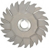 Made in USA 6" Diam x 3/8" Face Width Staggered Tooth Side Milling Cutter 1" Arbor Hole, High Speed Steel, Uncoated, 24 Teeth STM6375 - 73036238