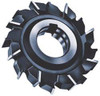 Made in USA 5" Diam x 1/2" Face Width Staggered Tooth Side Milling Cutter 1" Arbor Hole, High Speed Steel, Uncoated, 24 Teeth STM5500 - 73035313