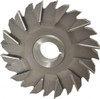 Made in USA 6" Diam x 3/4" Face Width Staggered Tooth Side Milling Cutter 1-1/4" Arbor Hole, High Speed Steel, Uncoated, 24 Teeth STM6750-1 - 73036485