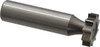 Made in USA ANSI 606 (Old Std # 9) 3/4" Cut Diam, 3/16" Cut Width, 1/2" Shank, Straight-Tooth Woodruff Keyseat Cutter High Speed Steel, Uncoated, 2-3/16" OAL, 10 Teeth KY650 - 73060097